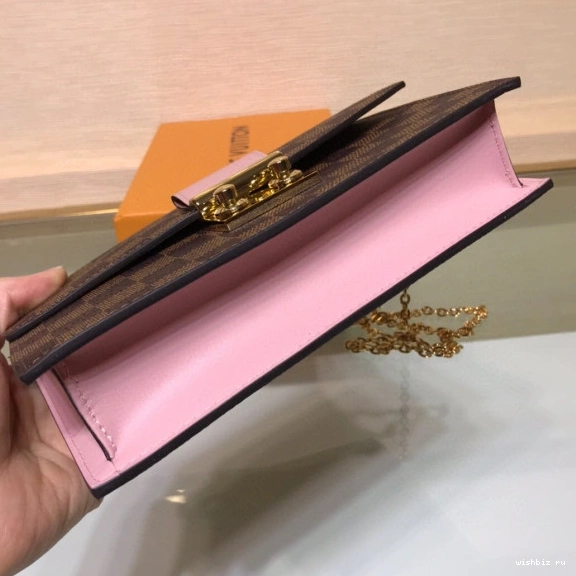 WIS CROISETTE VUITTON CHAIN LOUIS WALLET 0810